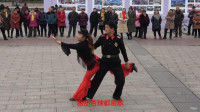 达州火车站水兵舞蹈队广场舞 四步造型二套《我是一条小河》罗浮广场与心悦元旦联欢会