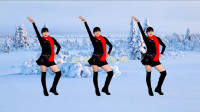 益馨广场舞《冬天里的一把火》时尚健身舞 动感摆胯32步