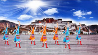 昌黎波波广场舞《天边的西藏》原创附分解