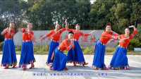 明月阳阳广场舞《小卓玛》原创藏族舞