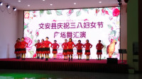 文安县庆祝三八妇女节广场舞汇演《拉萨雨夜》岳辛庄快乐姐妹舞蹈队 录制梦幻超人 2019年