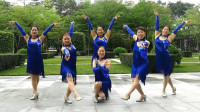 深圳山茶广场舞《爱上一朵花》原创拉丁风格舞蹈