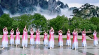 穆宏原创红绸舞广场舞表演《祝福祖国》集体版教学