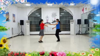 阳光美梅原创广场舞【你是我永远的痛】双人舞-自由花样式双人舞