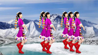 32步藏族舞《雪山阿佳》演唱：乌兰托娅 附广场舞分解动作
