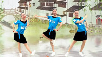 新月舞蝶广场舞《三月里的小雨》网红64步健身操