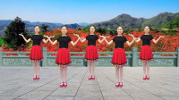 革命红歌广场舞《映山红》原创32步快慢适中好看易学