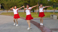 广场舞《中国红》，动感活泼，简单易学的步子舞