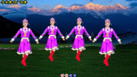 藏族特色广场舞《神圣的高原美丽的家乡》原创附口令教学