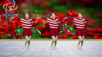 32步广场舞《火辣辣的山里红》红片满山，歌醉舞美，好看又好学！