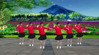 陕北民歌广场舞《梦中的兰花花》歌曲好听，舞蹈优美，好看好学