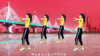 气质美女广场舞《一物降一物》跳跳动感健身操，腰腹变小，腿部更灵活！