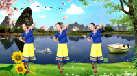 藏族广场舞《我的九寨》天籁之音 精彩演绎 景美舞更美