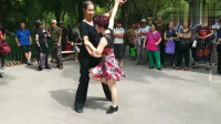 夫妻公园广场舞，这才是高水平的广场舞，难得一见！