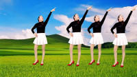 网络热歌《对面的小姐姐》子青老师编排的32步广场舞简单易学