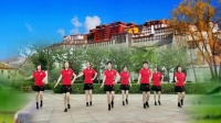 唐山觅园站花海健身队。异地姐妹合屏太棒湖一莲广场舞想西藏