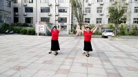 茶陵城西姐妹开心广场舞《春暖花开》双人舞，愉快的晨练
