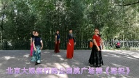 实拍北京大妈在紫竹院跳广场舞《梁祝》舞蹈跳的让人陶醉