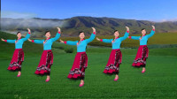 藏族风格广场舞《次真拉姆》歌声悠扬，优美大气