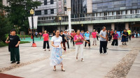 晨练，广场舞，磕儿，丹阳市民广场健身队