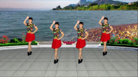 抖音火热版广场舞《军中绿花》简单动感16步，时尚欢快都在跳！