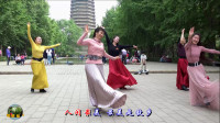 紫竹院广场舞《我的九寨》，小红和王鹤老师领舞，第一次看贵妃跳