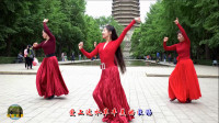 紫竹院广场舞《火红的萨日朗》，摇曳在美丽的风景中！