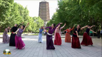 紫竹院广场舞《我的九寨》，第一次见这么多美女一起跳！