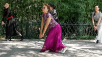 相约紫竹广场舞《我的九寨》大气豪迈，好看的藏族舞