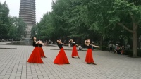实拍北京紫竹院大妈跳广场舞《凉凉》非常美的古典舞