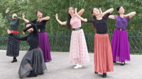 紫竹广场舞《板蓝花儿开》优雅美丽，舞蹈好看，杜老师领舞