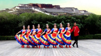 凤凰六哥广场舞《天路》原创藏族舞，好看好学！