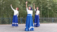紫竹广场舞《草原的月亮》大气舒展，豪迈的民族舞，欢迎欣赏
