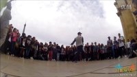 国外bboy牛人广场斗舞现场视频-街舞视频