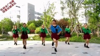 张林冰广场舞 温州  健身舞96油菜花之恋 正背面演示