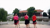 武汉江夏123广场双人舞姑娘回回头