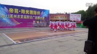 禹州市首届广场舞大赛君平广场舞队初赛节目扇子舞《和谐中国》
