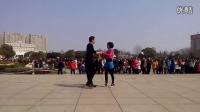 双人舞 交谊舞 吉特巴《爱的世界只有你》拍摄于义乌市民广场（绣湖）_高清