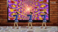 扬州飞舞健身队--学跳刘荣广场舞：剪纸花的姑娘正反面演示