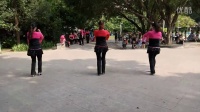 艾尚香香姐妹广场舞《脚踏地球咚咚地响》背面演示