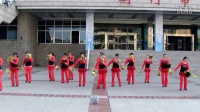 荆门体育文化中心广场舞比赛中国广场舞变队形16人