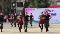 雅安下沉式广场雅姿韵水兵舞队参加2016雅安市广场舞争霸赛成功晋级
