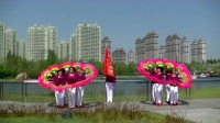 哈尔滨冰雪广场舞[祖国你好]集体扇子舞