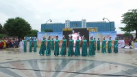 忻府区水墨兰亭舞蹈队参加中国邮政幸福生活在三晋广场舞节表演