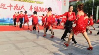 七彩霞光在新华区社会主义核心价值观广场舞大赛二等奖
