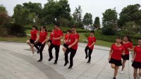 温州永嘉礁下广场舞红衣舞队，鬼步舞蹈，七步莲，还是算了吧