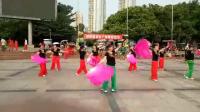 洪雅布拉格广场舞 红粉雨 三步扇子舞