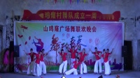 莲角坡舞队《爱上蓝月亮》广场舞2018山鸡窿村舞队成立一周年庆典