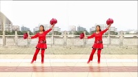 健身广场舞《祝寿歌》舞蹈配上花球更有趣了祝大家身体健康长寿