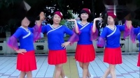 大妈齐跳超青春时尚无敌的广场舞藏族水兵舞《哈达》谢春燕原创